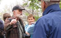 Robert Titus leading a hike